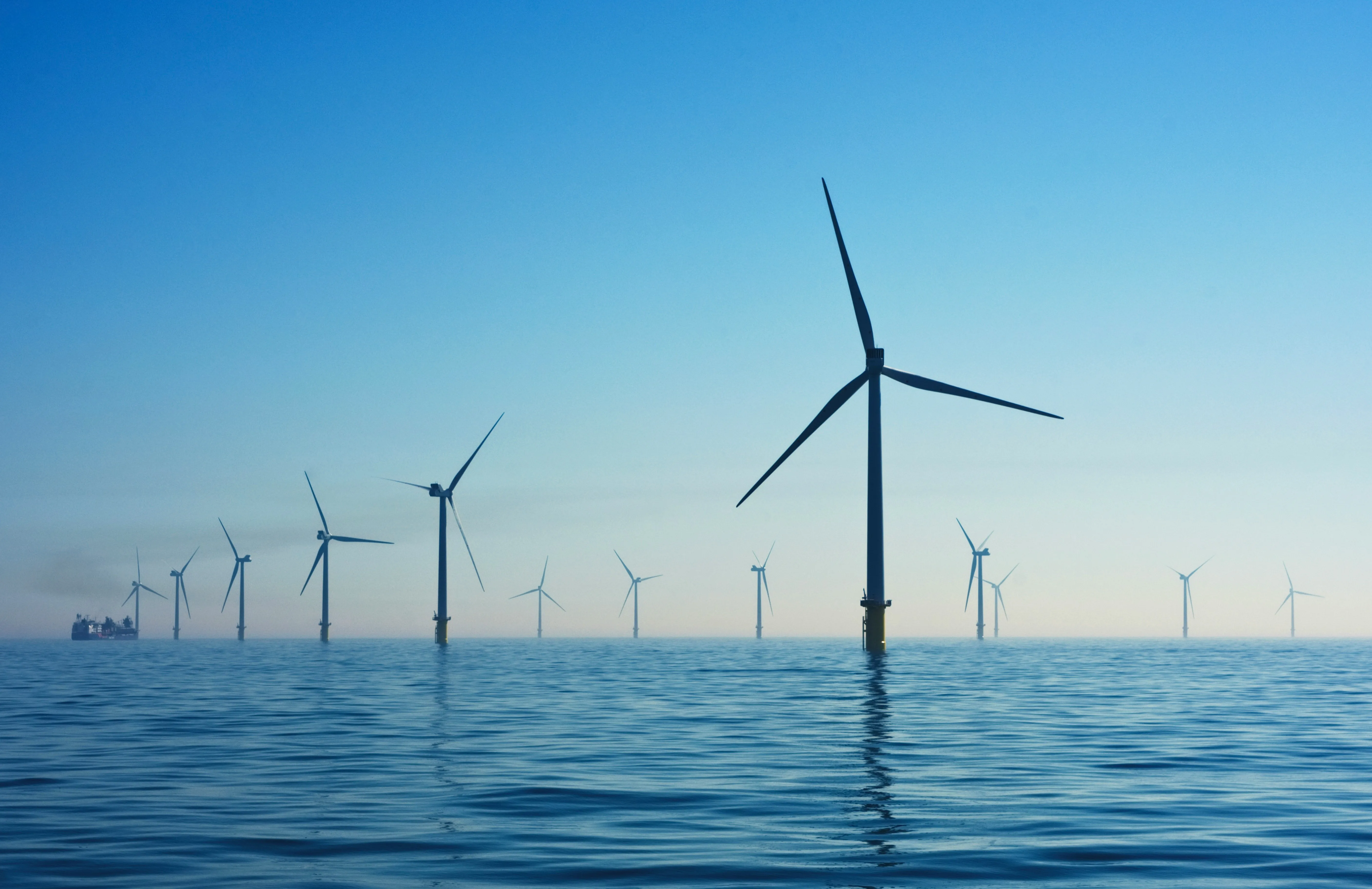 Offshore wind farm renewable energy infrastructure